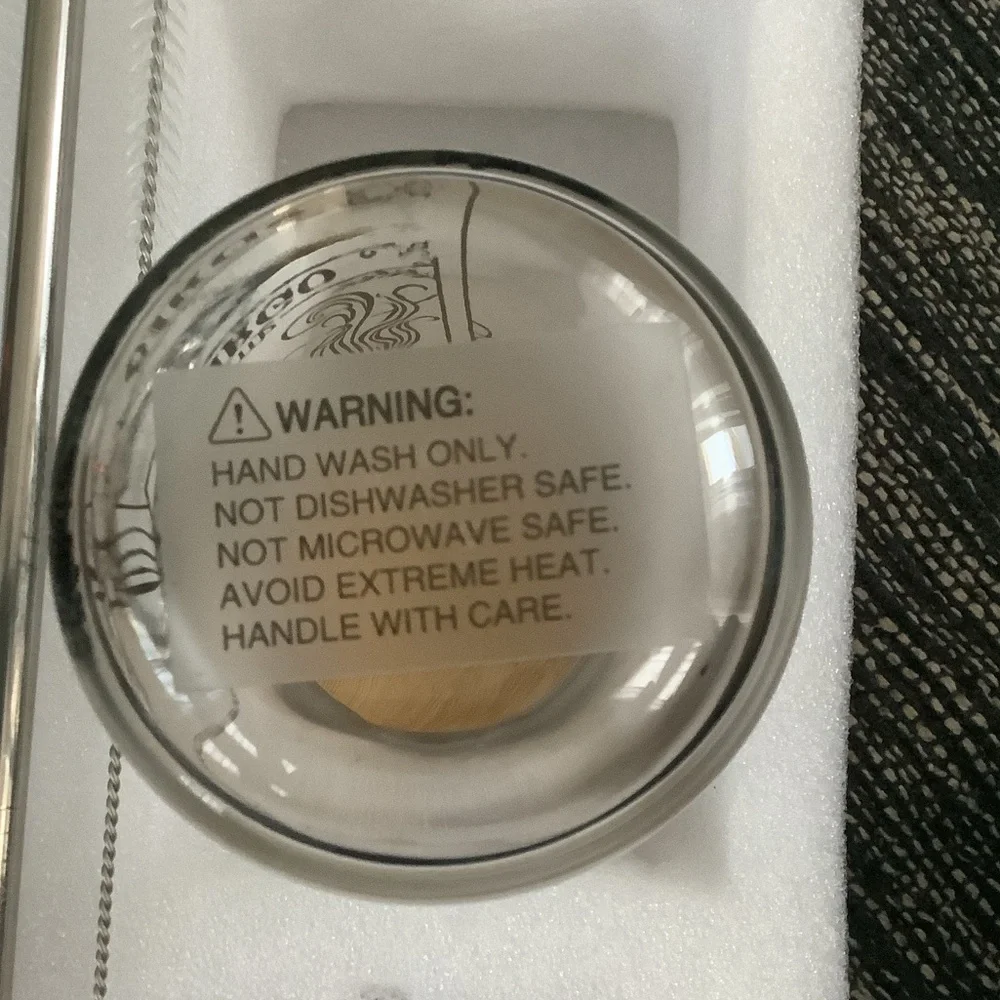 VIRGO ZODIAC CAN GLASS NWOT